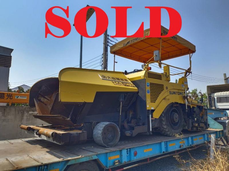 ขายแล้ว เครื่องจักร รถปูยาง Sumitomo